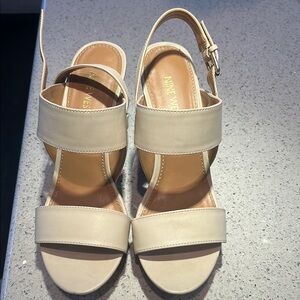 Nine West Women's Cream Sandals
